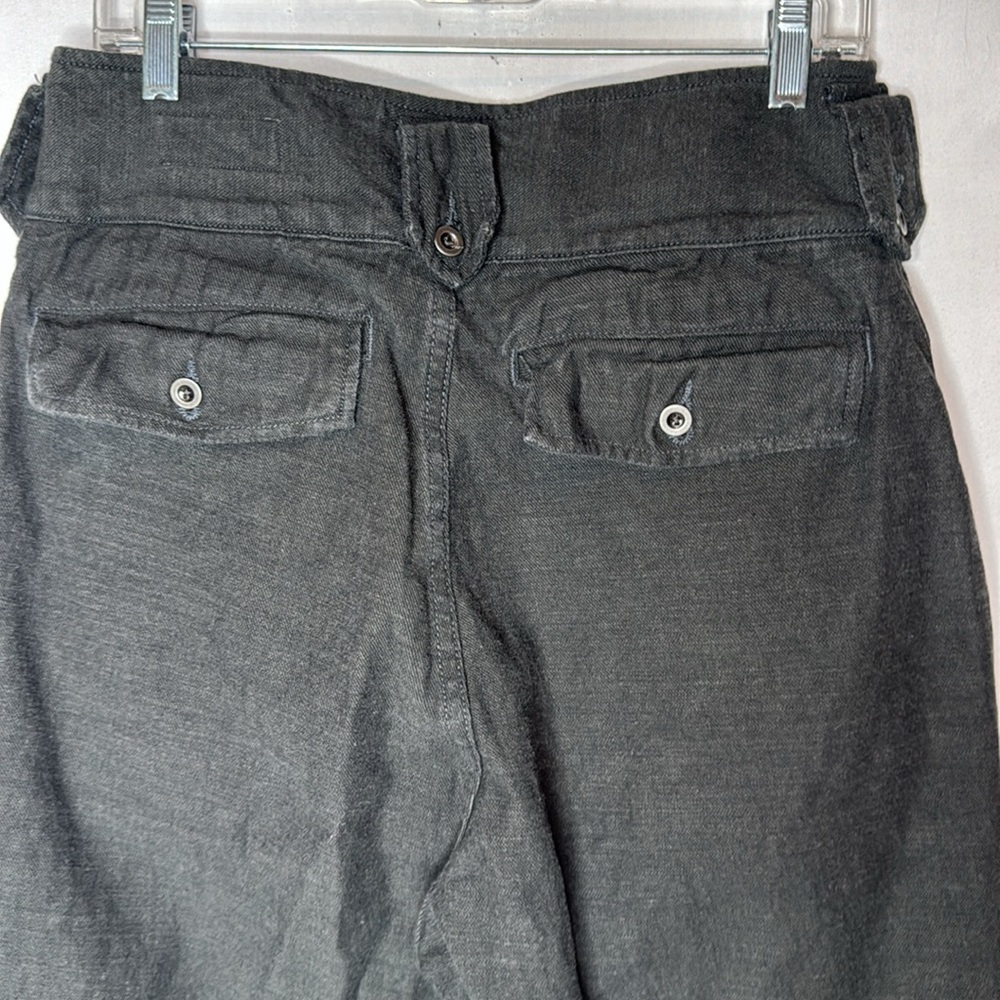 Imogene And Willie Diana Pleated High Rise Straight Black Selvage Denim. Sz 30. - Picture 8 of 13